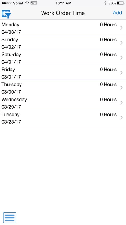 Equipment Work Order Time Entry Smartphone for JDE