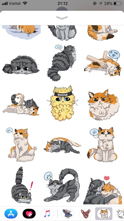 Cat Bigmoji Funny Stickers