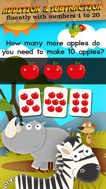 Animal Math First Grade Math Games for 1st Grade