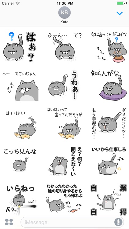 Lyha The Brown Funny Cat Japanese Sticker Vol 6