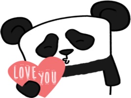 The Lazy Panda stickers for iMessage