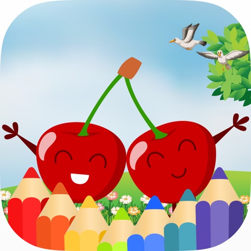 Food Fruit Coloring Drawing Book For Kids iOS App