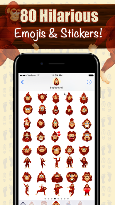 How to cancel & delete BigfootMoji – Crazy Sasquatch & Bigfoot Emojis from iphone & ipad 3