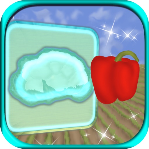 Vegetables In Wood Puzzle Match Icon
