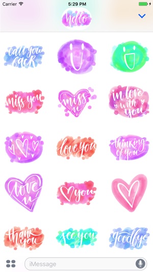 Aquarelle! Handwritten stickers for iMessage(圖5)-速報App