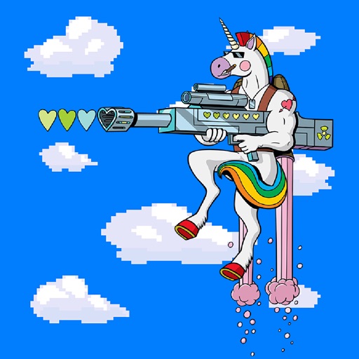 Jetpack Unicorn Hero Fighter Game For Kids Free iOS App