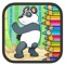 Kids Play Panda Holiday Game Coloring Book