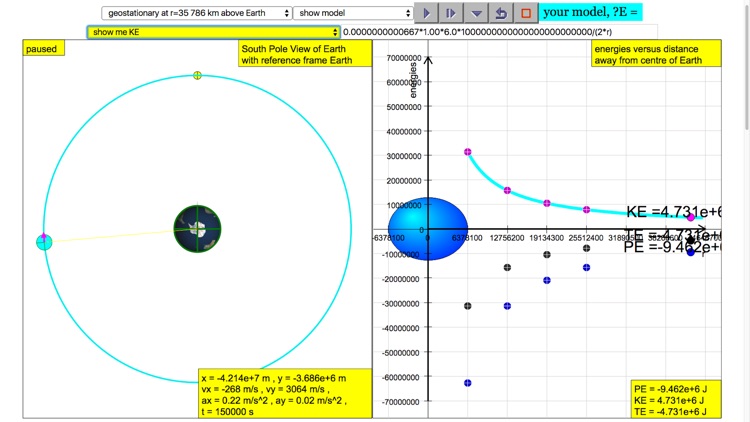 Newton Mountain Simulator E vs r screenshot-4