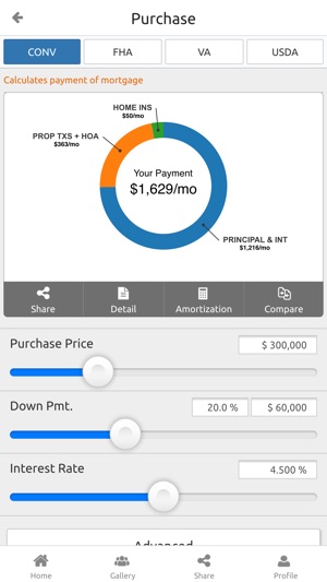 Susan Morris' Mortgage App