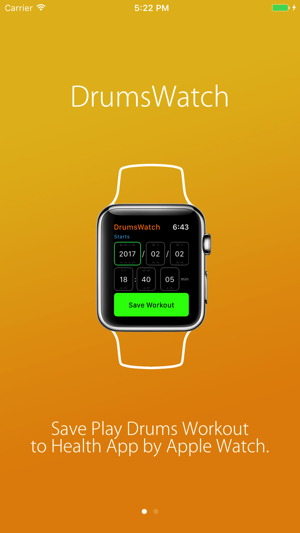 DrumsWatch - Save Drums Workout for Apple Watch(圖1)-速報App