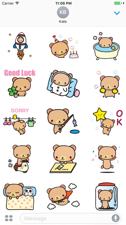 Brownie The Litle Baby Bear Sticker