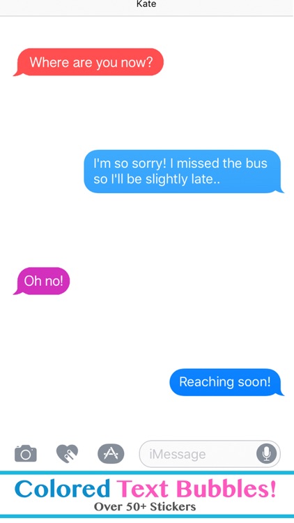 Colorful Text Bubbles