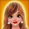 Dressup celebrity in pretty brand clothes and create a classy makeup