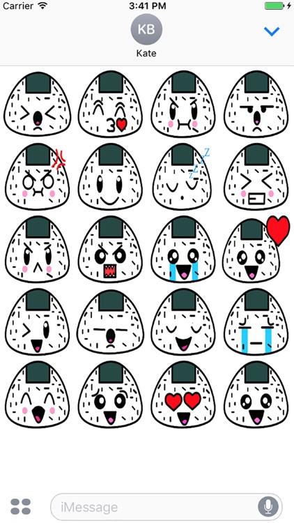 Rice bun stickers