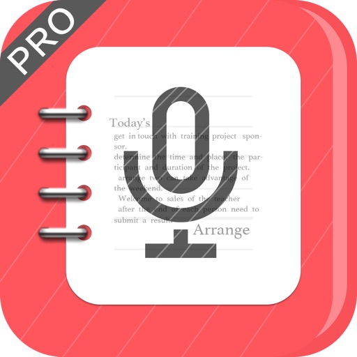 Voice Recorder with Text Pro: speech recogniser icon