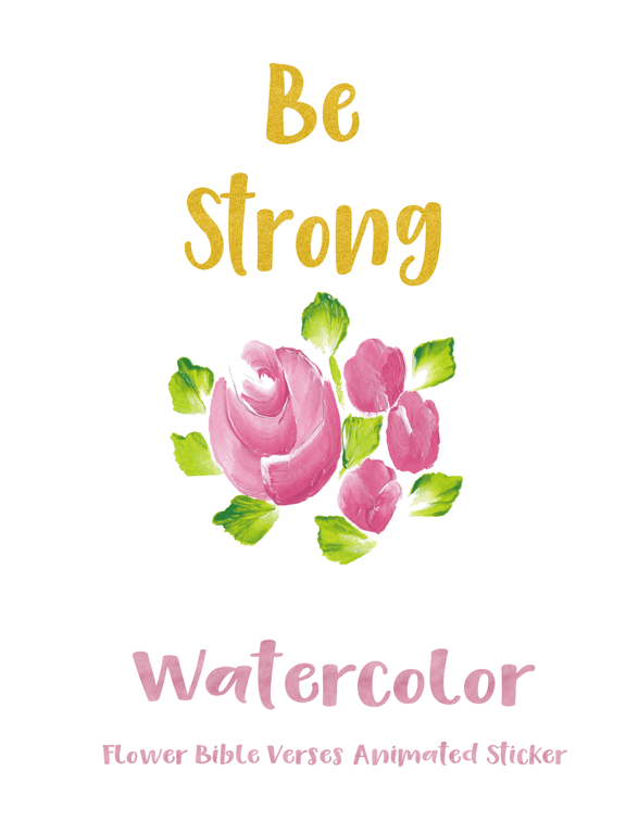 Watercolor Flower Bible Verses Animated Sticker App Price Drops