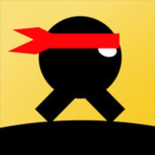 Square Ninja Jump Icon