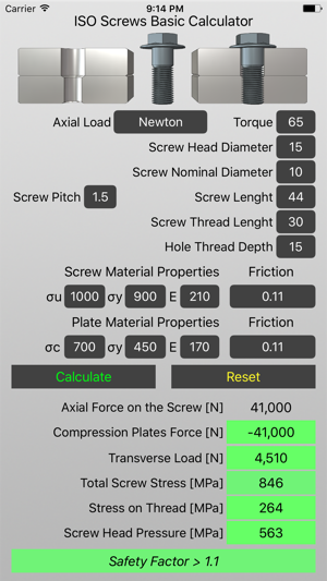 ISO Screws Basic Calculator(圖3)-速報App