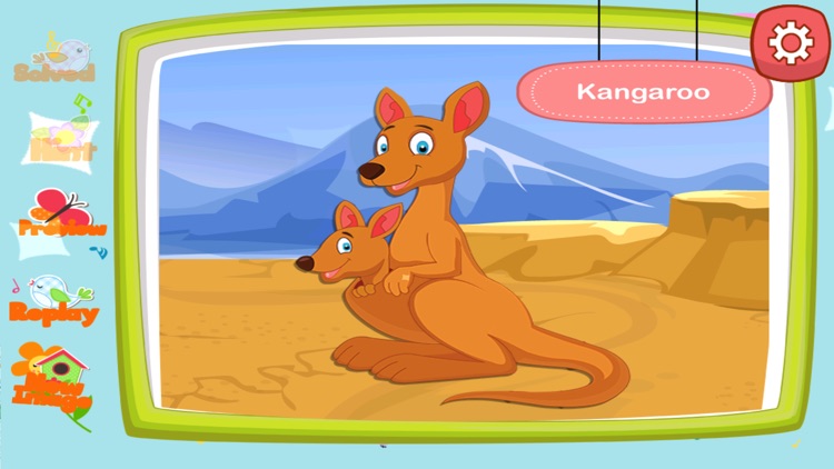 English Animal Zoo Puzzles - ABC First Words screenshot-3