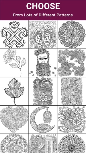 ColorSip Calm Relax Focus Coloring Book for Adults(圖2)-速報App