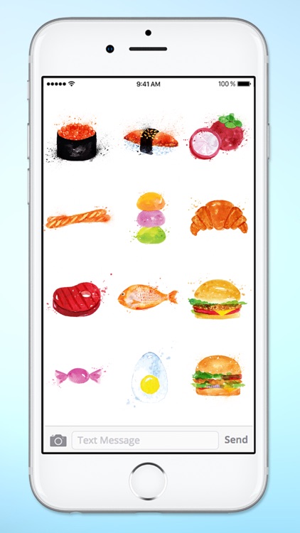 Whats For Dinner? Watercolor Food Sticker Pack screenshot-4