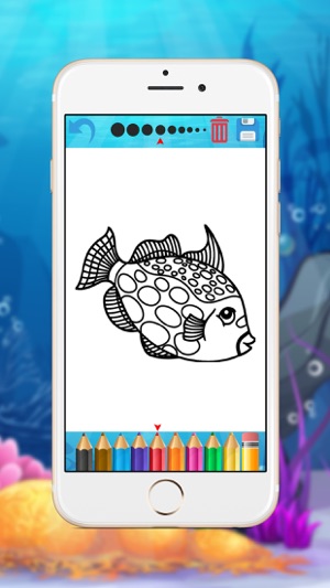 Sea Animals Coloring Book - Fun Painting for Kids(圖4)-速報App