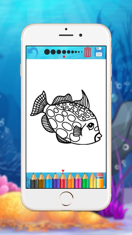 Sea Animals Coloring Book - Fun Painting for Kids screenshot-3