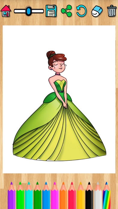 Princess coloring book pages – games for kids screenshot 4