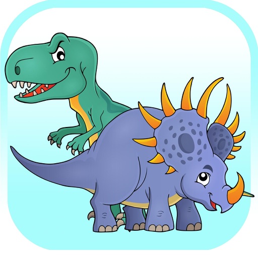 Dinosaur Coloring Book For Learning Preschool Icon