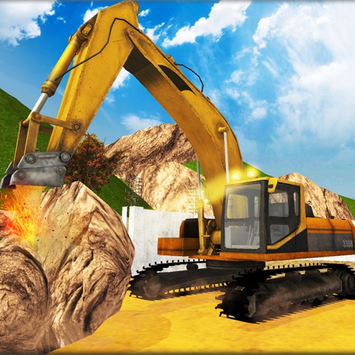 Hill Truck Excavator Crane: Construction Simulator Icon