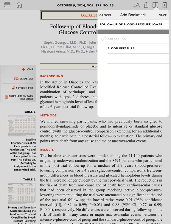 NEJM iPad Edition