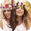 Flower Filters Crown - Collage Photo & Funny Face