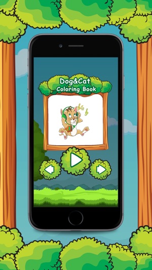 Cute Cat & Dog Animal Coloring Book Drawing Games(圖2)-速報App