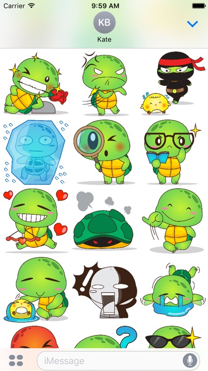 Pura the funny turtle 4 for iMessage Sticker