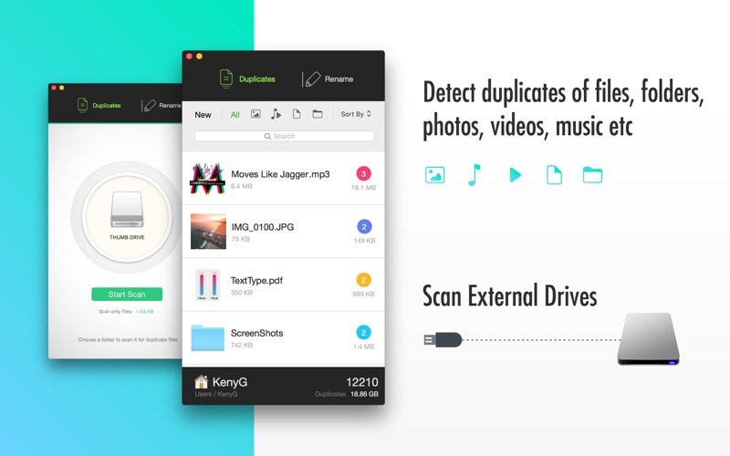 FileBeats - Live Duplicate finder &amp; Rename thumbnail 2