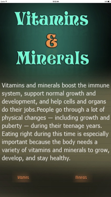 Vitamins - Minerals