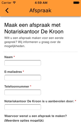 Notariskantoor De Kroon screenshot 3