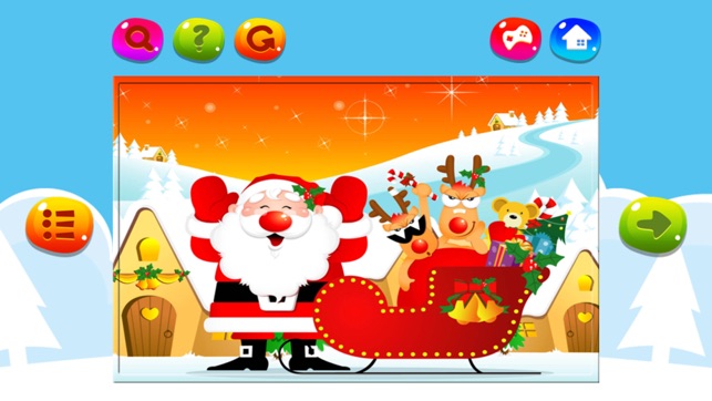 Merry Christmas Jigsaw Puzzles Game free for Kids(圖2)-速報App