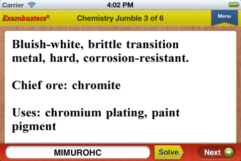 AP Chemistry Prep Flashcards Exambusters screenshot 4