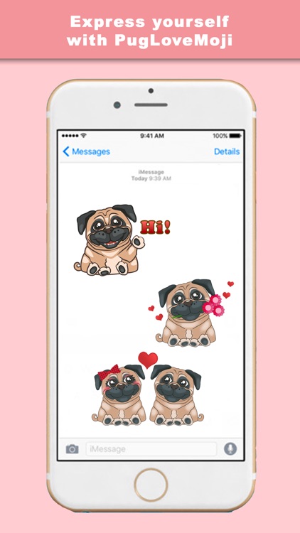 PugLoveMoji - Stickers & Keyboard For Pugs screenshot-3