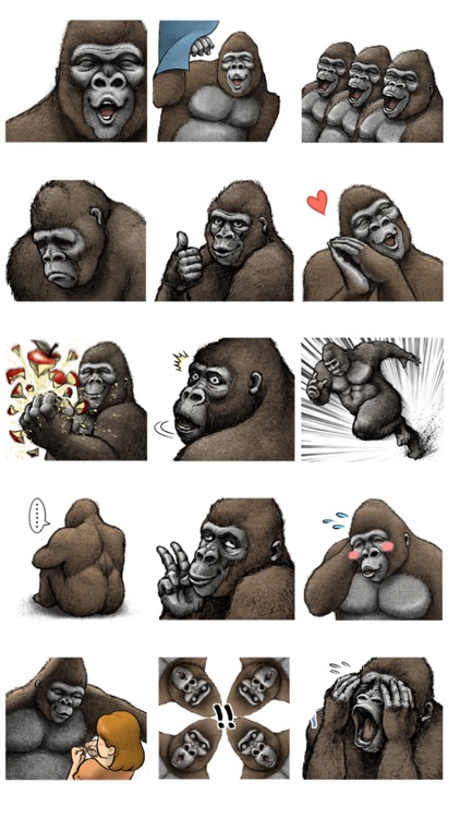 Very Soulful Monkey - Funny Animal Stickers!