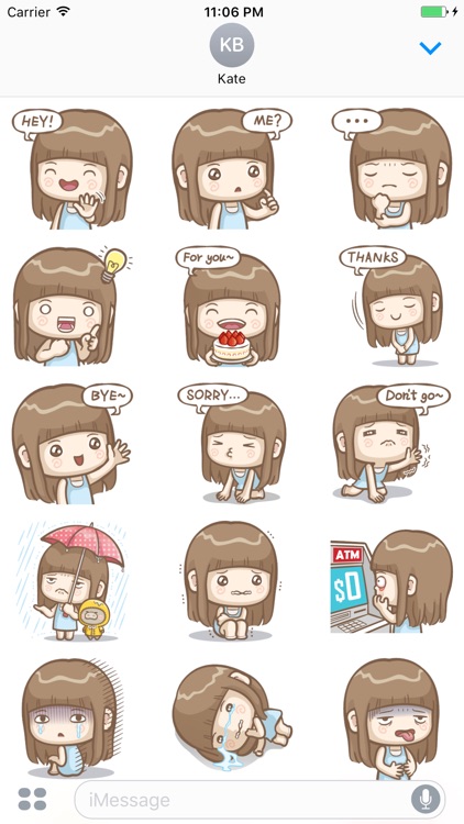 Animated AYA Cutie Stickers 3