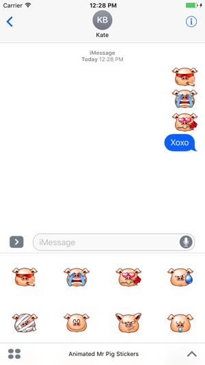 Animated Mr. Pig Stickers For iMessage(圖3)-速報App