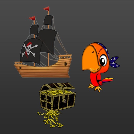 Pirates : Captain Jack and Booty Stickers