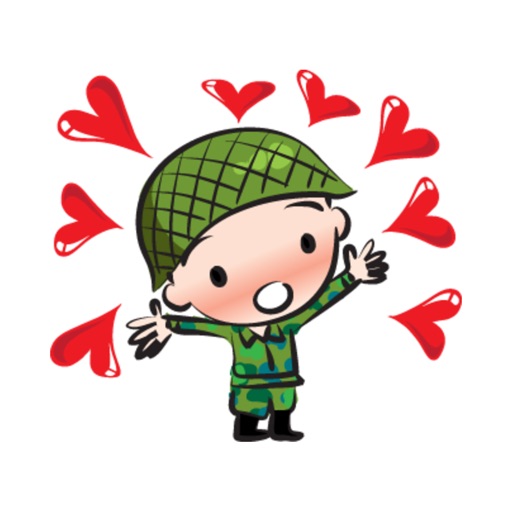 Little Cute Soldier - 3 stickers by wenpei icon