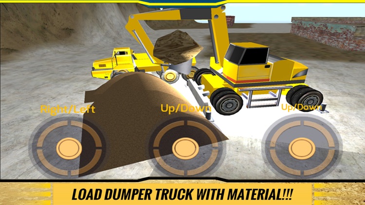 Sand Excavator Crane & Dumper Truck Simulator Game screenshot-3