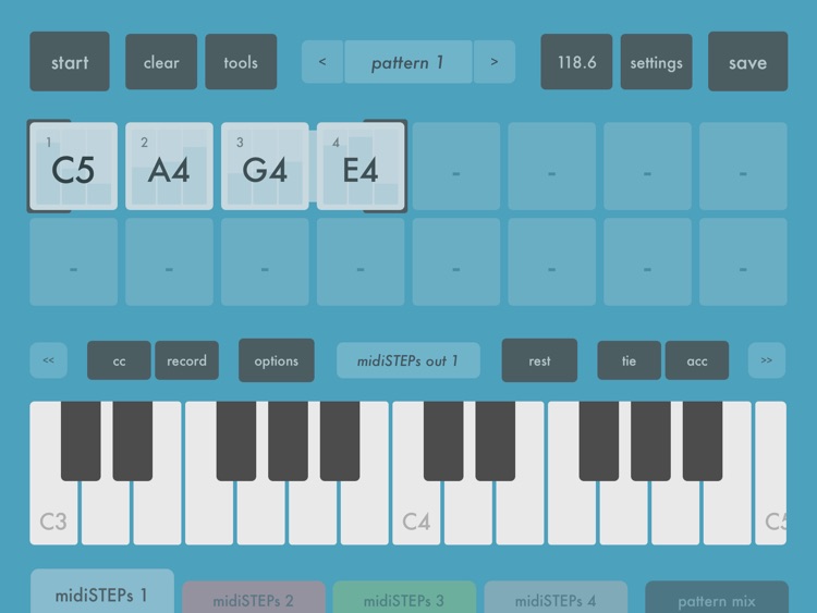 midiSTEPs - midi step sequencer toy screenshot-0