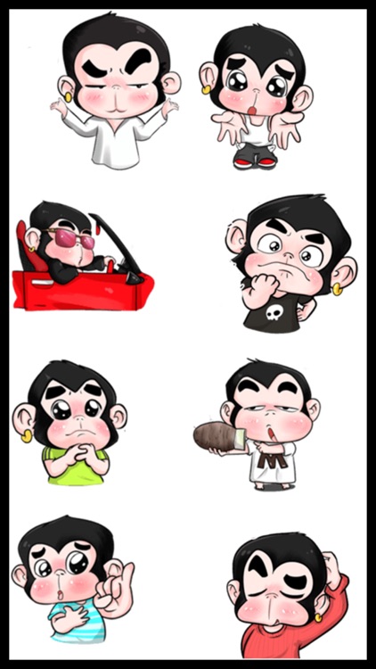 Wonderful Monkey Stickers screenshot-3