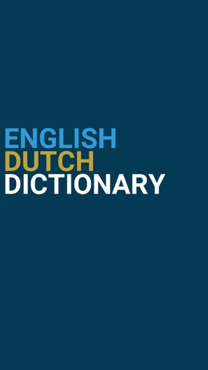 English : Dutch Dictionary