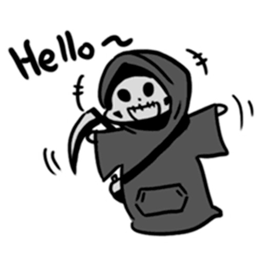 Hello Reaper Stickers